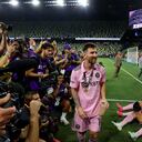 Lionel Messi durante las celebraciones con el Inter de Miami.