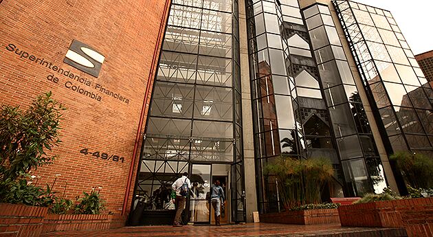 Sede de la Superintencia Financiera, en Bogotá.