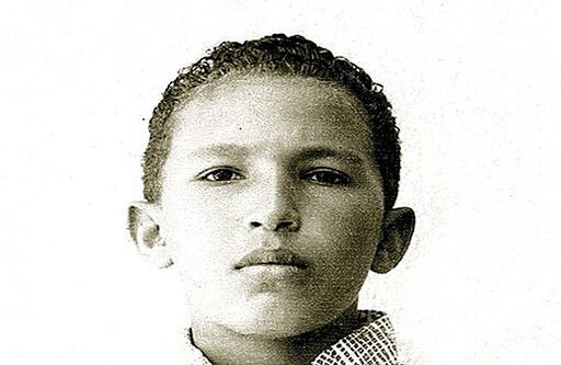Chávez a los ocho años cuando residía en Barinas.