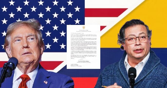Donald Trump y Gustavo Petro