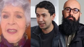 María Margarita Giraldo, Daniel Briceño y Carlos Carrillo