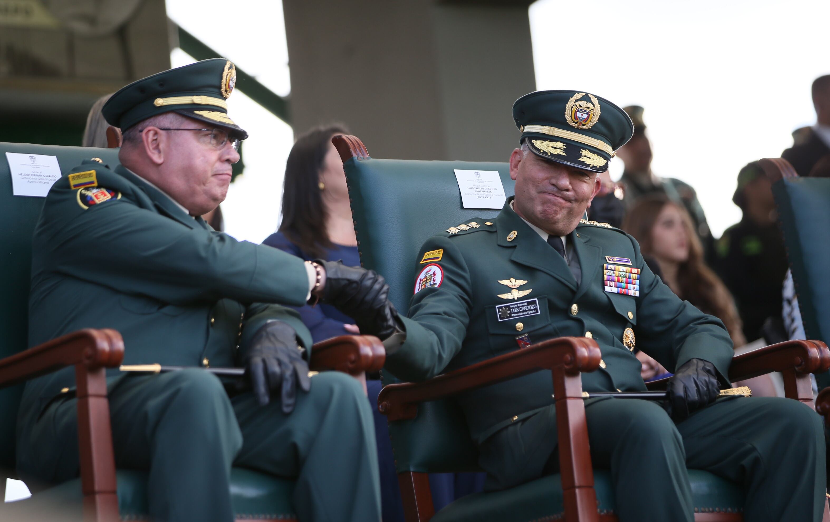 Ceremonia de posesionó al nuevo comandante del Ejército, el general Emilio Cardozo