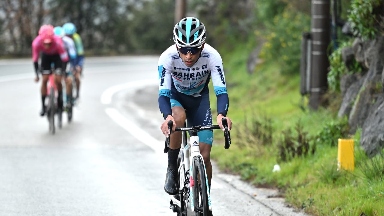 Santiago Buitrago en el Tour de los Alpes Marítimos.