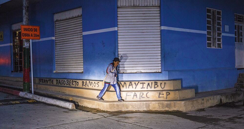 Grafiti de las Farc-Ep en el Cauca.