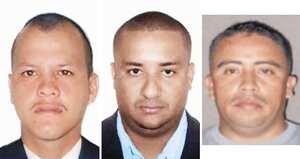 De izquierda a derecha, Wilmer Antonio Giraldo, alias Siopas, asesinado por sus socios; Jesús Ávila Villadiego, alias Chiquito Malo, y José Gonzalo Sánchez, alias Gonzalito, cabecillas del Clan del Golfo. Aunque hay un enfrentamiento entre ellos, están alineados con la negociación.