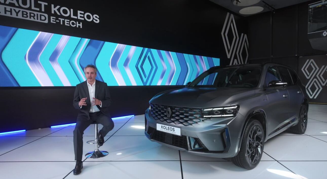 Juan Camilo Vélez, nuevo presidente de Renault  Sofasa, durante la presentación de la Renault Koleos full hybrid.