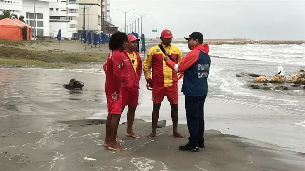 Este 2 de febrero, cerranron las playas en Cartagena por condiciones meteorológicas de riesgo.