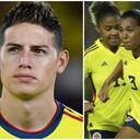 James Rodríguez apoya el fútbol femenino.