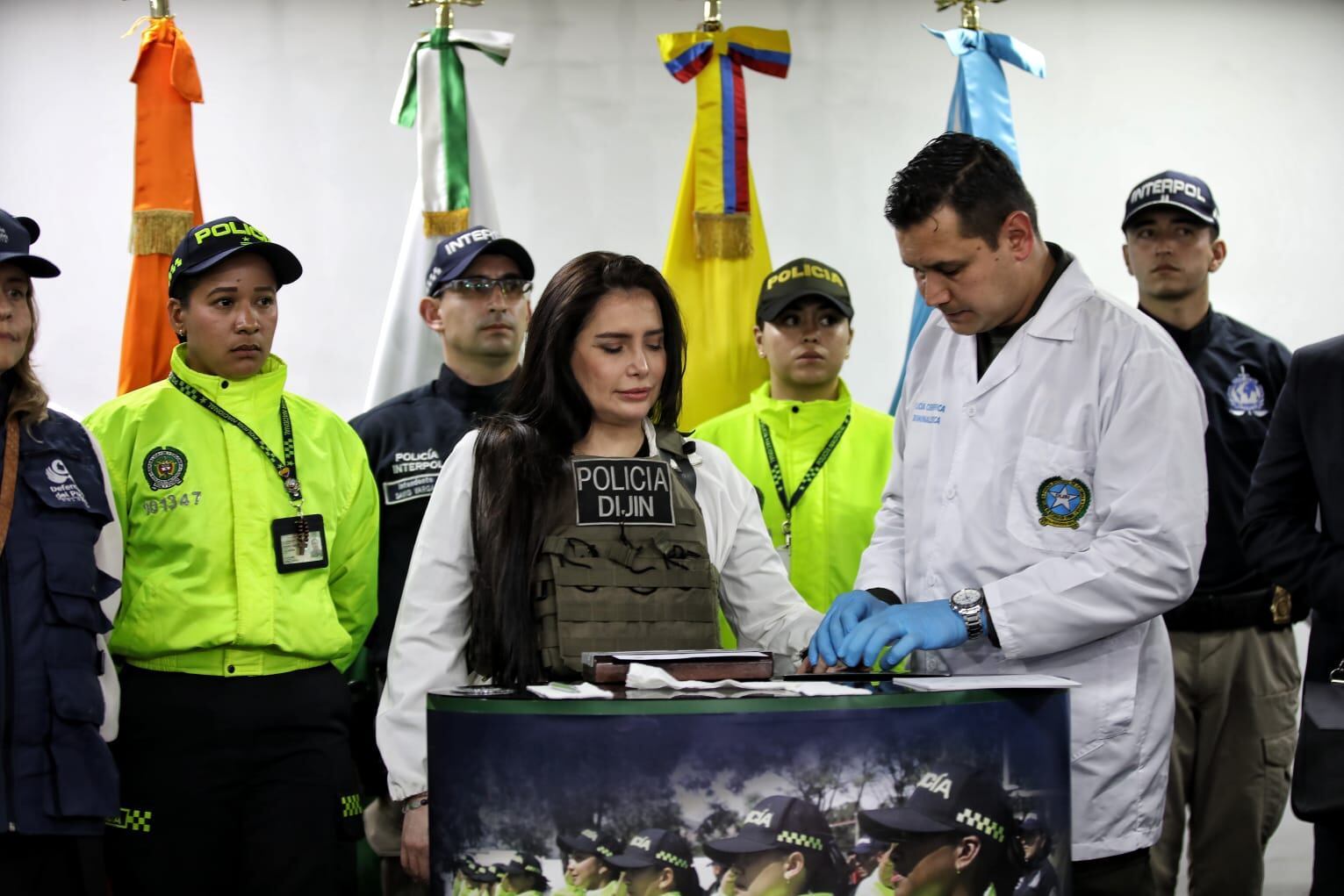 Aida Merlano  llegada su deportación de Venezuela