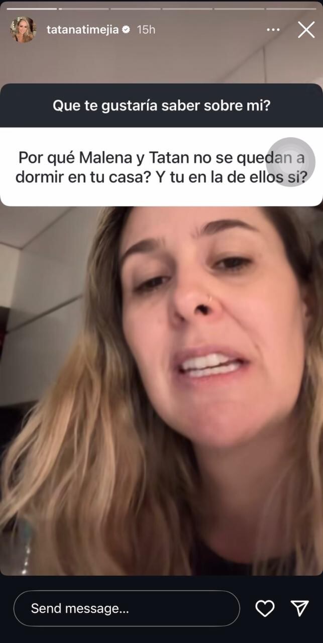 Natalia Mejía, la hermana de Tatán Mejía, respondió por qué la pareja no se queda en su casa.