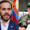 Presidente Abelardo De La Espriella y alias Iván Mordisco.