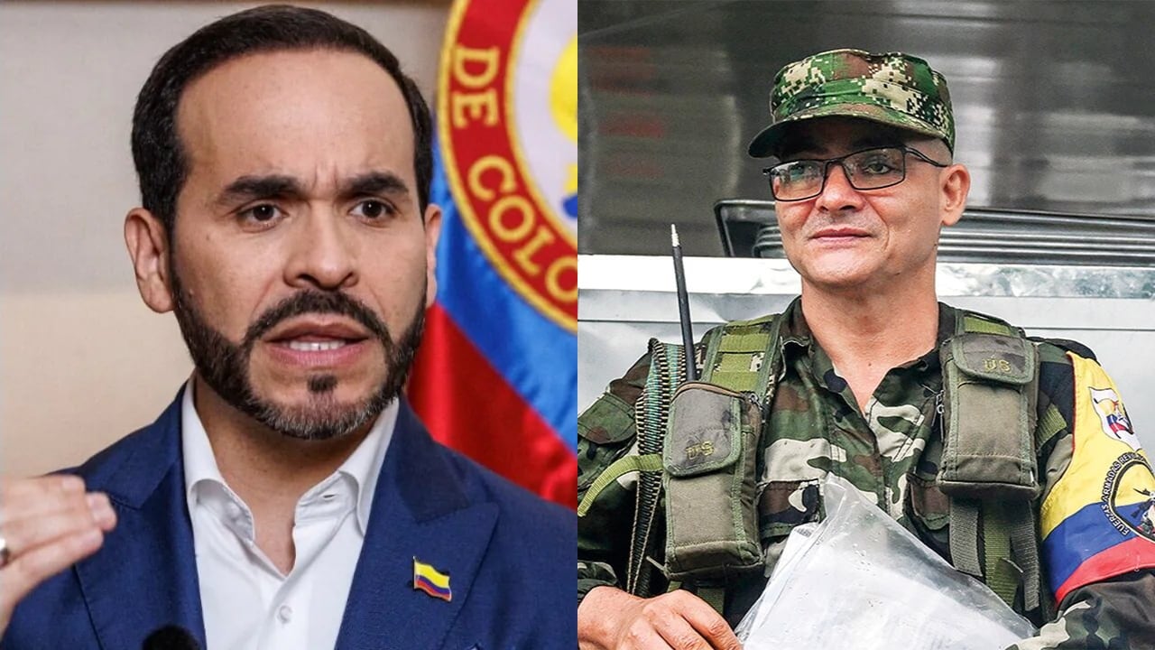 Presidente Abelardo De La Espriella y alias Iván Mordisco.