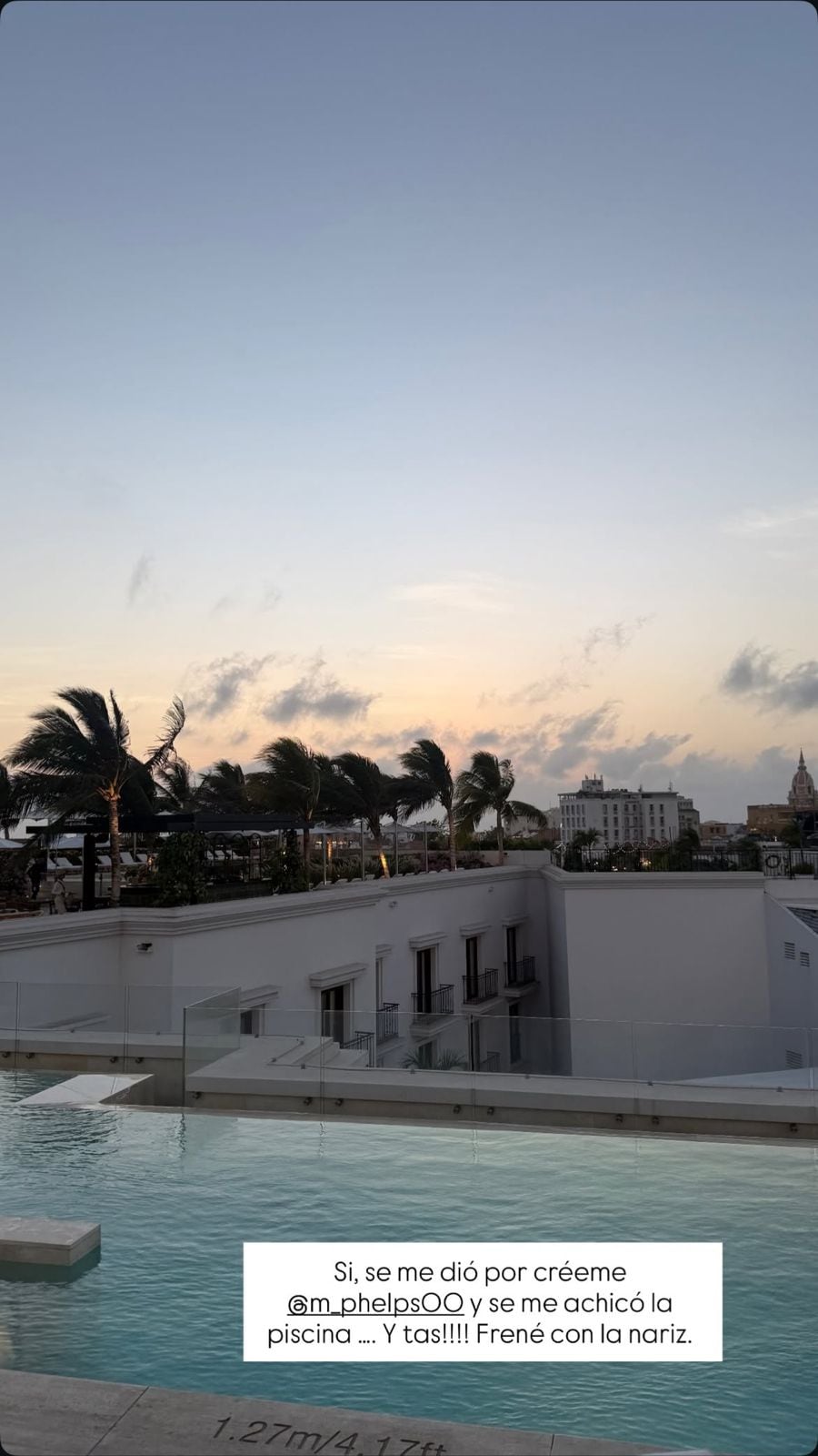 Claudia Bahamón relató cómo se accidentó.