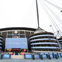 Vista externa del Etihad Stadium, casa del Manchester City