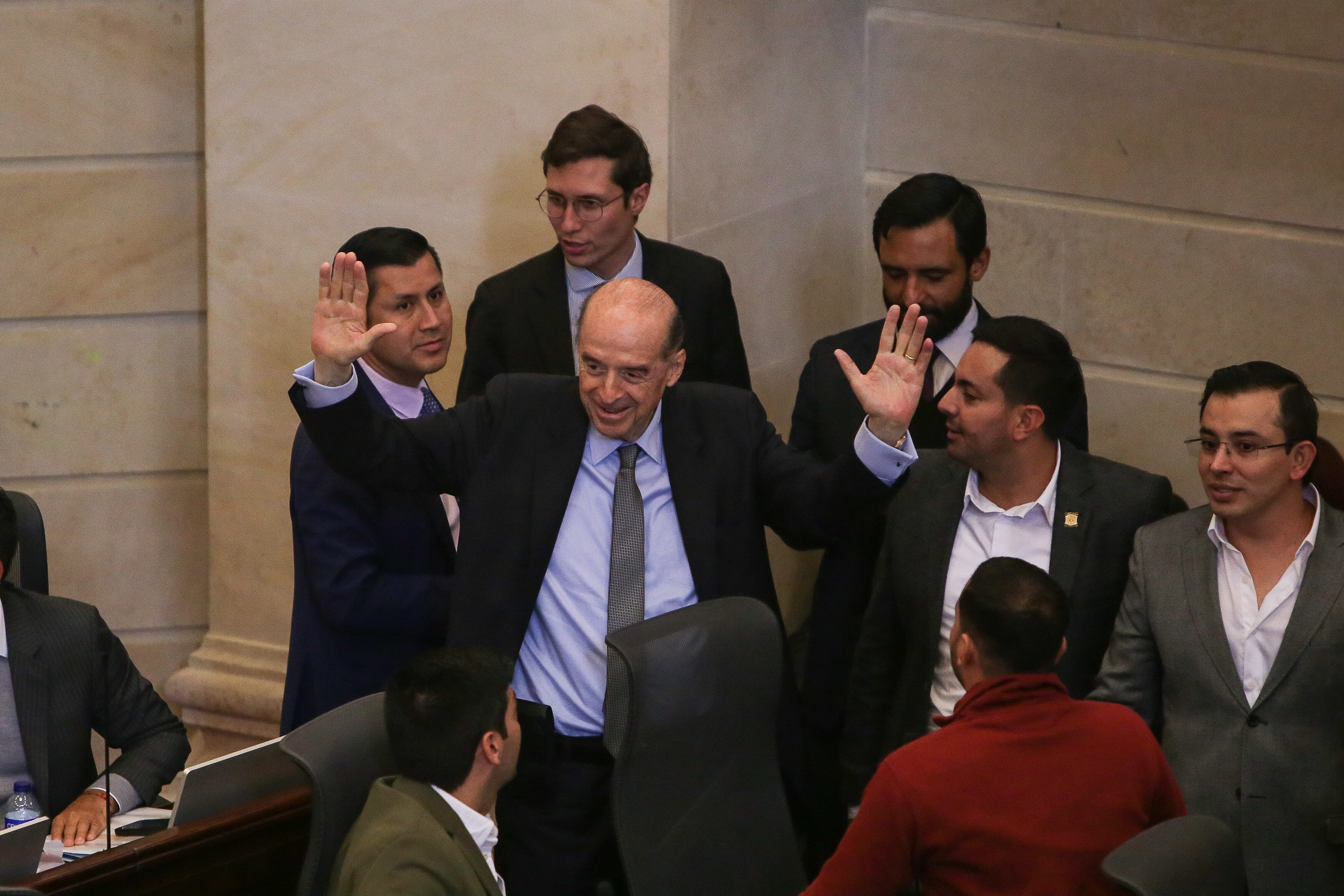 BOGOTÁ, 24 de abril de 2023.  Se llevo a cabo la votación a la moción de censura del ministro de relaciones exteriores Alvaro Leyva Durán en la cámara de representantes del congreso de la República. (Colprensa - John Paz)