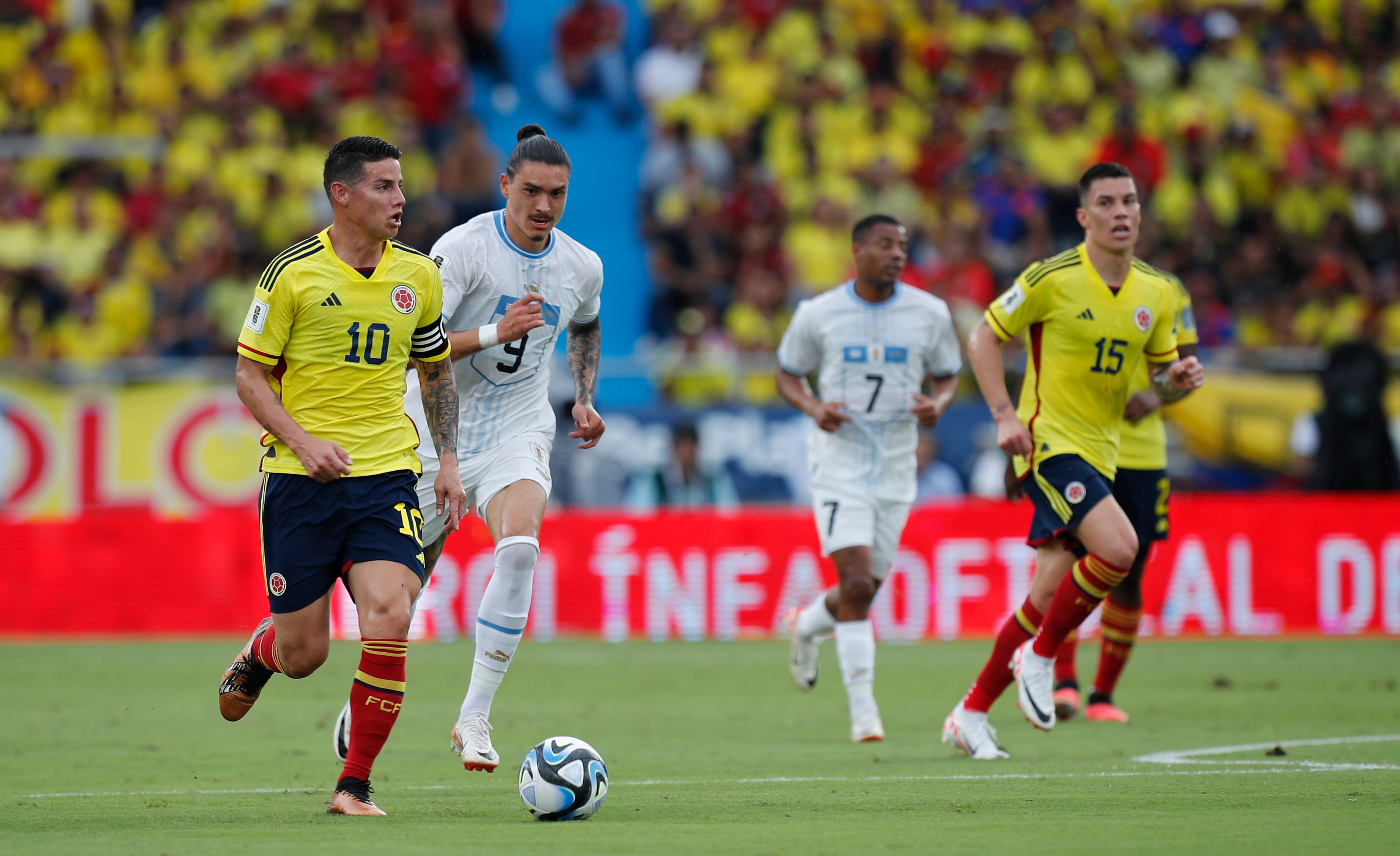 James Rodríguez marcó  gol con la Selección Colombia ante Uruguay en las Eliminatorias Sudamericanas al Mundial 2026
Barranquilla octubre 12 del 2023
Foto Guillermo Torres Reina / Semana