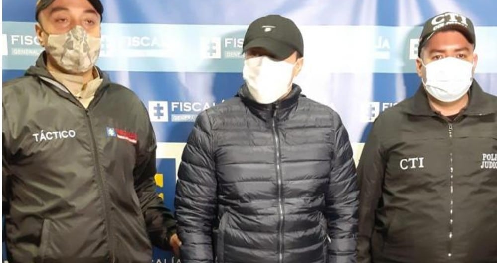 El senador Richard Aguilar fue capturado este martes en Bogotá