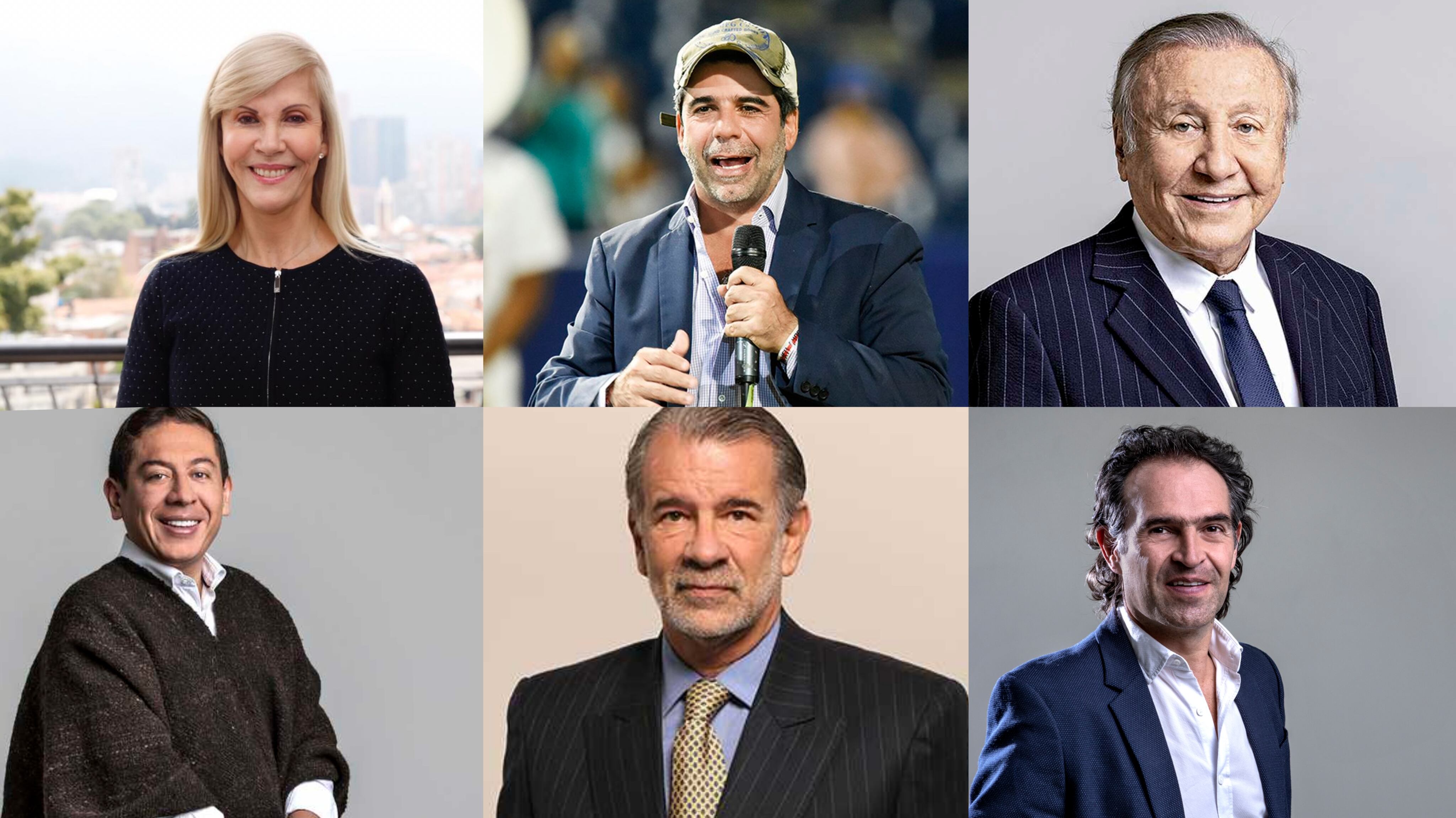 Dilian  Francisca Toro, Alex Char, Rodolfo Hernández, Carlos Andrés Amaya, Eduardo Verano, Federico Gutiérrez