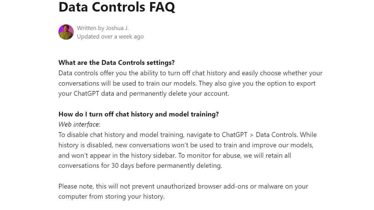 ¿Cuáles son los datos que ChatGPT guarda de las personas?
