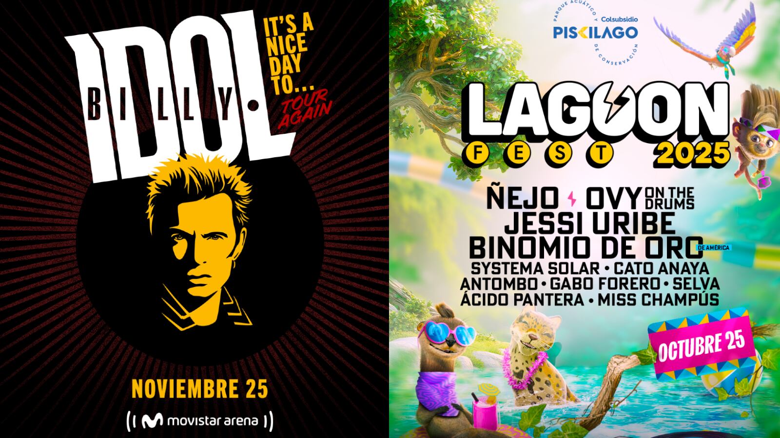 La agenda de conciertos suma dos eventos casi opuestos, pero muy interesantes.