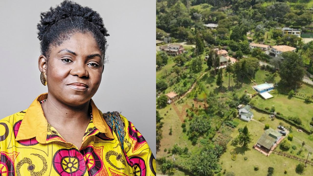 La vicepresidenta Francia Márquez y a la derecha una imagen del sector de Dapa, cerca a Cali