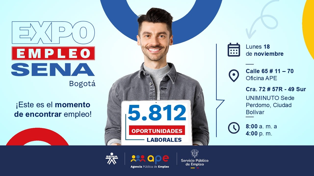 Sena anuncia nueva jornada de mega feria de empleo en Bogotá