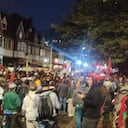 Plantón frente a la embajada Palestina en Bogotá.