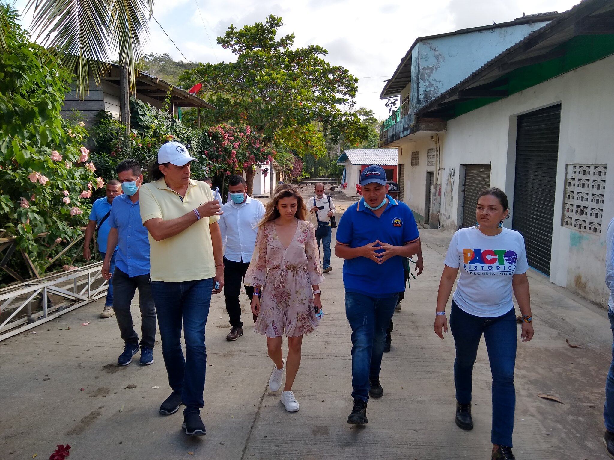 Susana Boreal en campaña del Pacto Histórico.