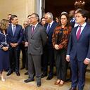 Presidente Gustavo Petro saliendo de la Casa de Nariño al Congreso de la República