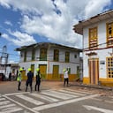 El Cairo, Valle del Cauca, tras el terremoto.