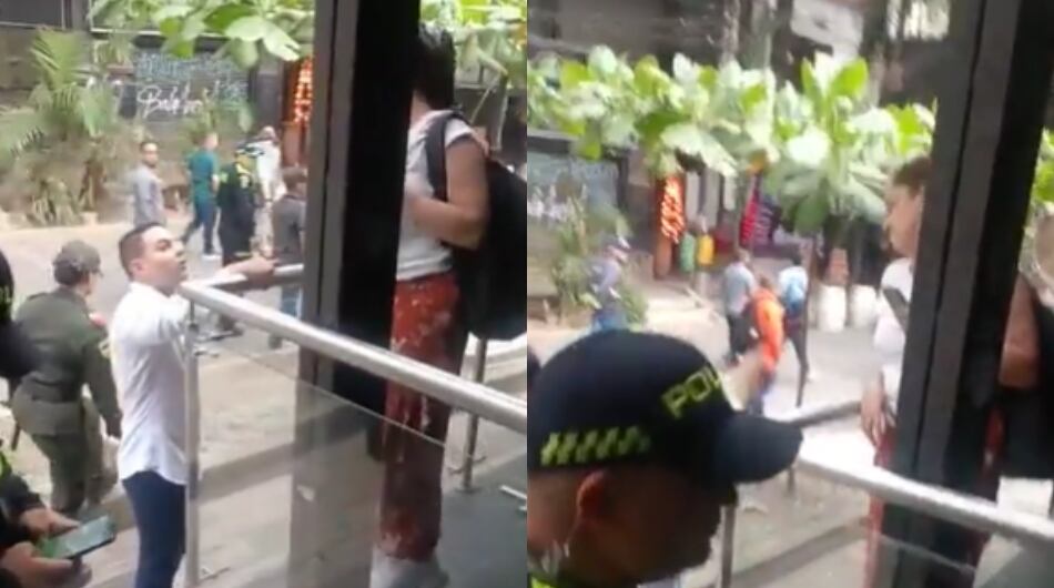 Mujer recibió comparendo por insultar al alcalde y a la Policía en Medellín.