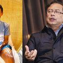 Egan Bernal y Gustavo Petro.