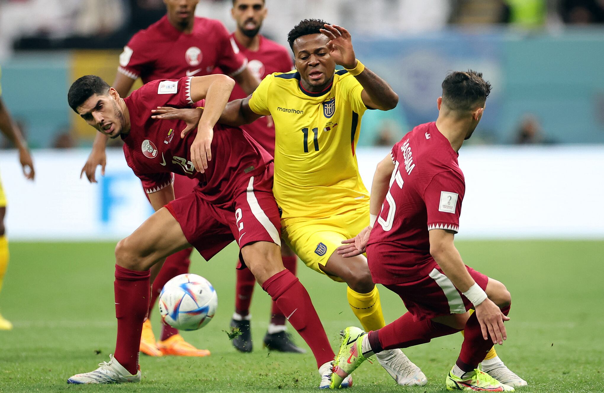 En imágenes : Primer partido de la copa mundo