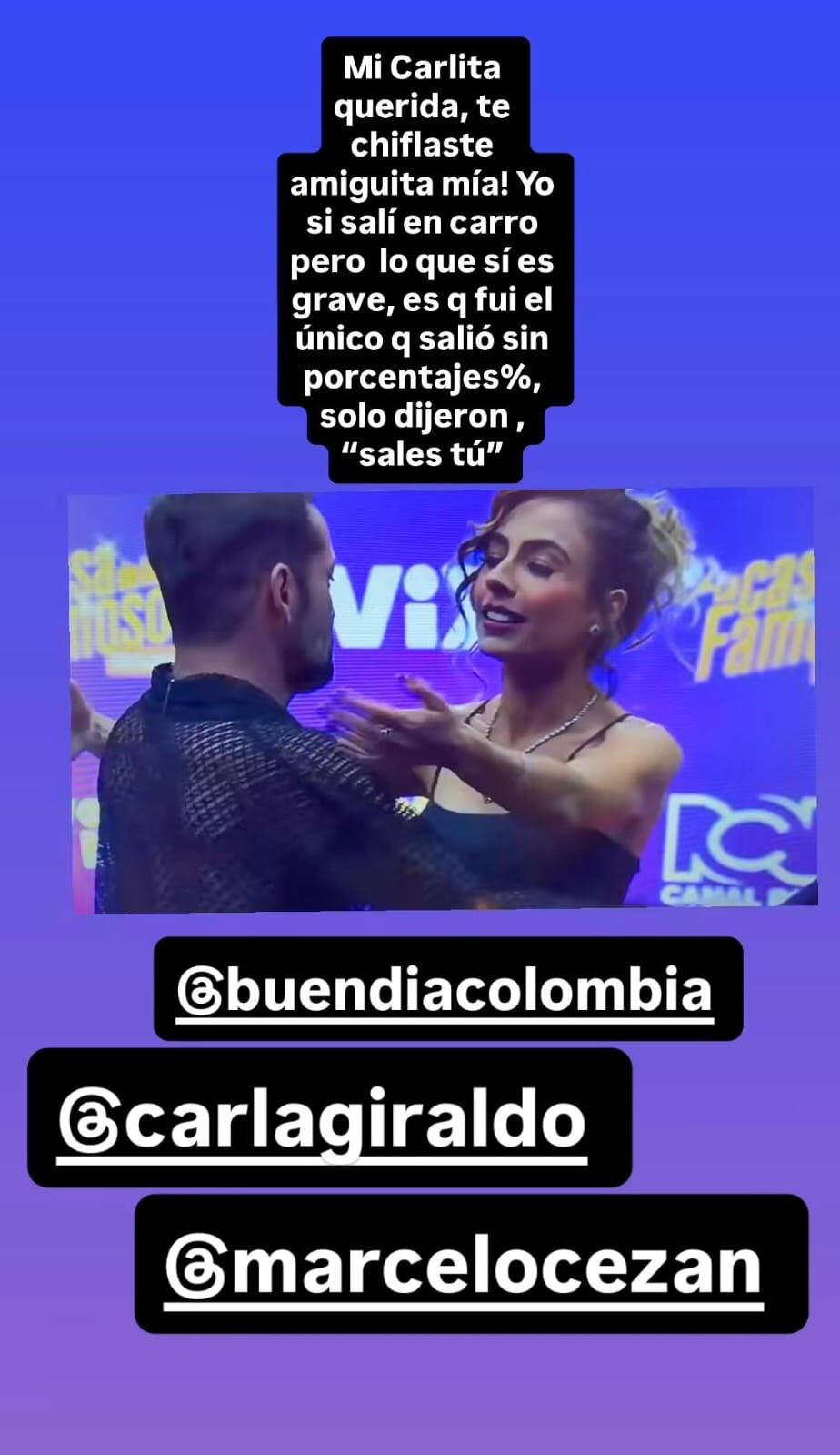 Polemica entre Carla Giraldo y Naren Daryanari