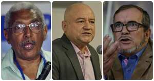 Joaquín Gómez, Carlos Antonio Lozada y Rodrigo Londoño.