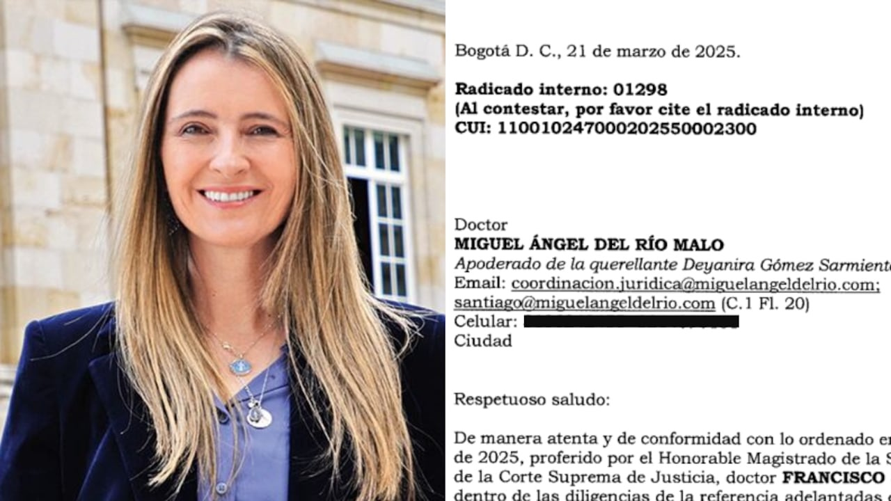 Citación a Paloma Valencia ante la Corte Suprema de Justicia.