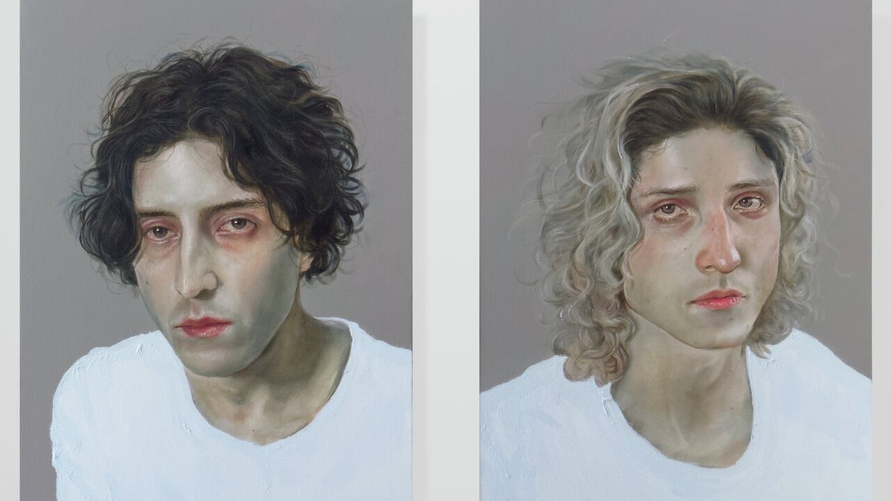 Felipe Lozano
Juan y Simón. De la serie Los amantes
imperfectos, 2023
Óleo sobre lienzo
50 x 70 cm