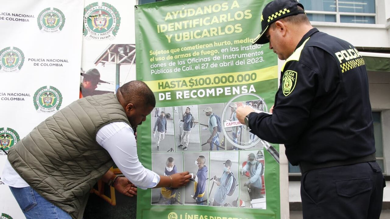 Tres personas fueron capturadas por el robo a la Oficina de Instrumentos Públicos de Cali.