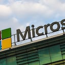 El logotipo de Microsoft se ve en el edificio de oficinas en Varsovia, Polonia, el 29 de julio de 2021 (Foto de Jakub Porzycki / NurPhoto a través de Getty Images).
