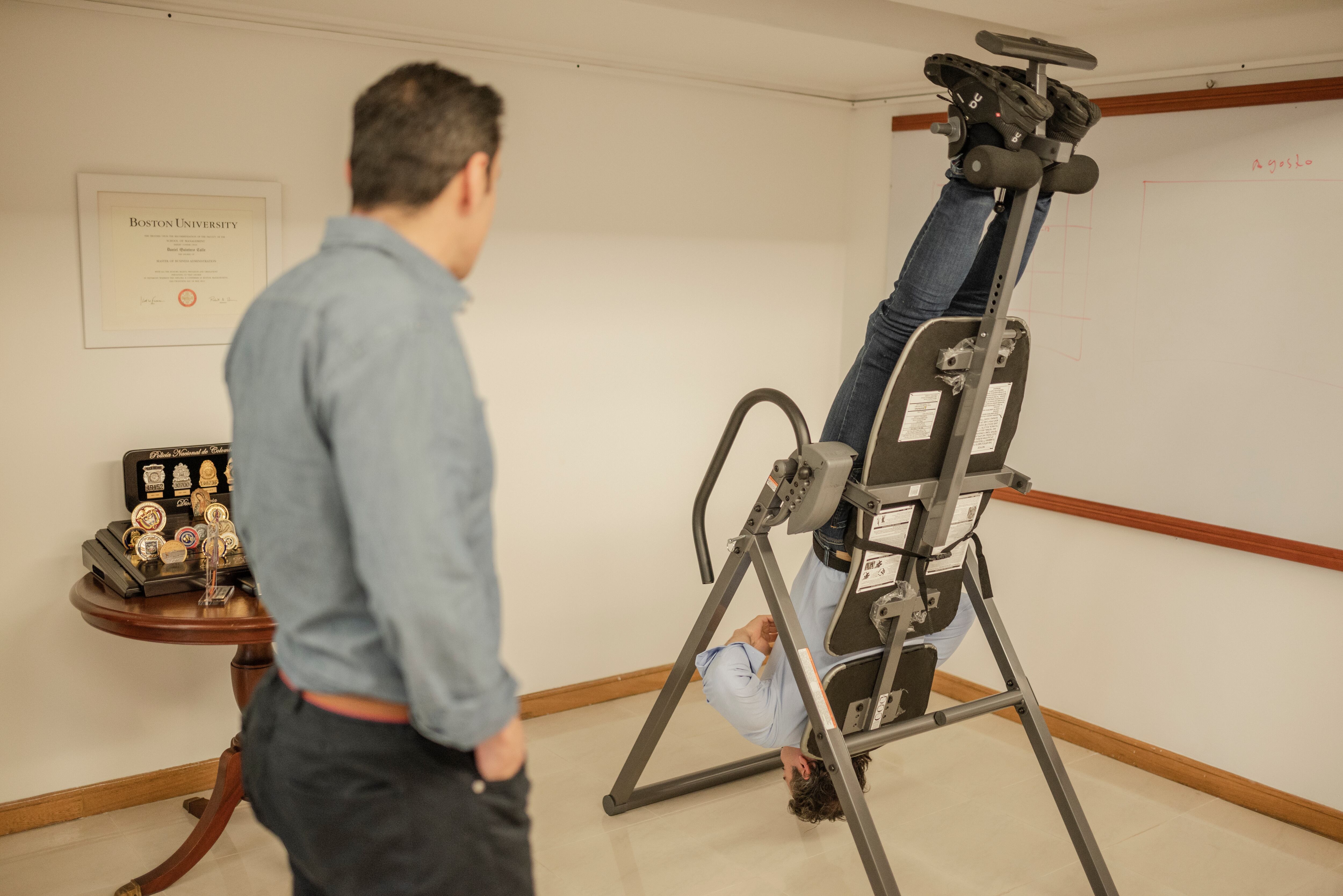 Juan Diego Alvira con Daniel Quintero Alcalde de Medellín