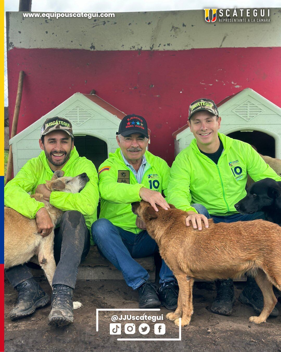 José Jaime Uscátegui, general (r) Uscátegui y Julián Uscátegui. FOTO: Tomada de cuenta de X de José Jaime Uscátegui y Julián Uscátegui