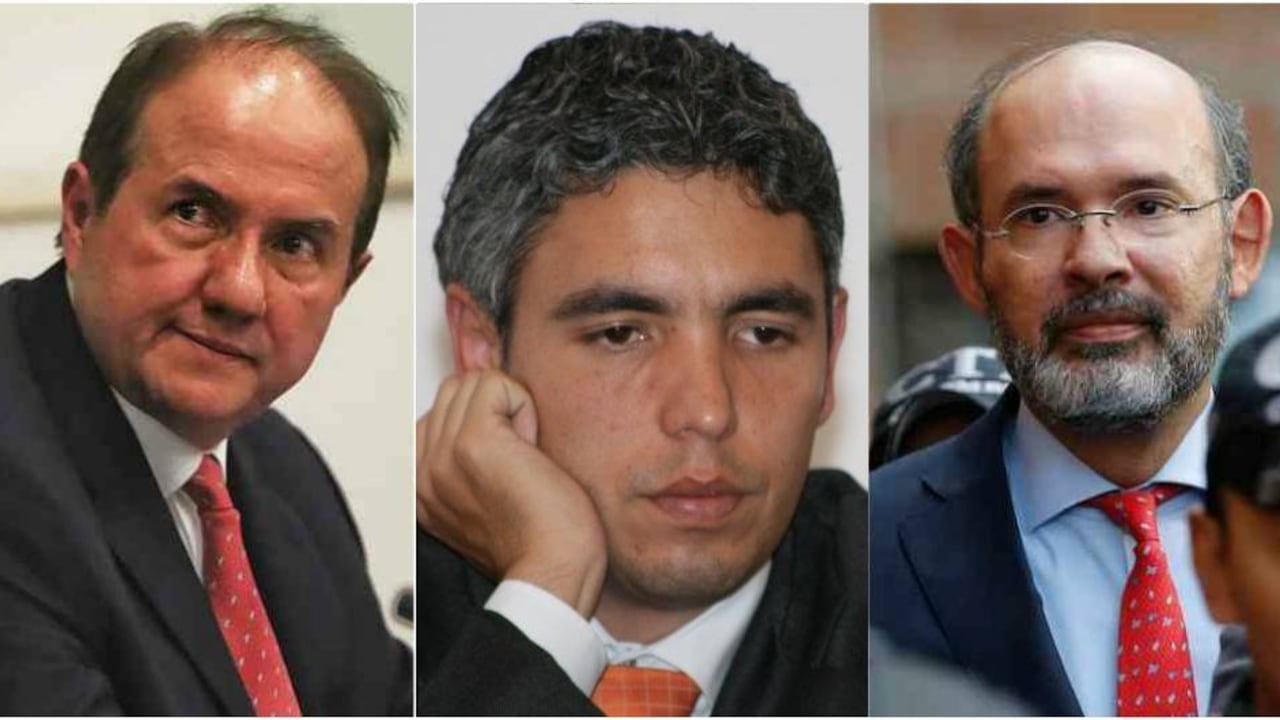 De der. a izq. Leonidas Bustos, Juan Carlos Abadía y Francisco Ricaurte. Foto: Archivo particular