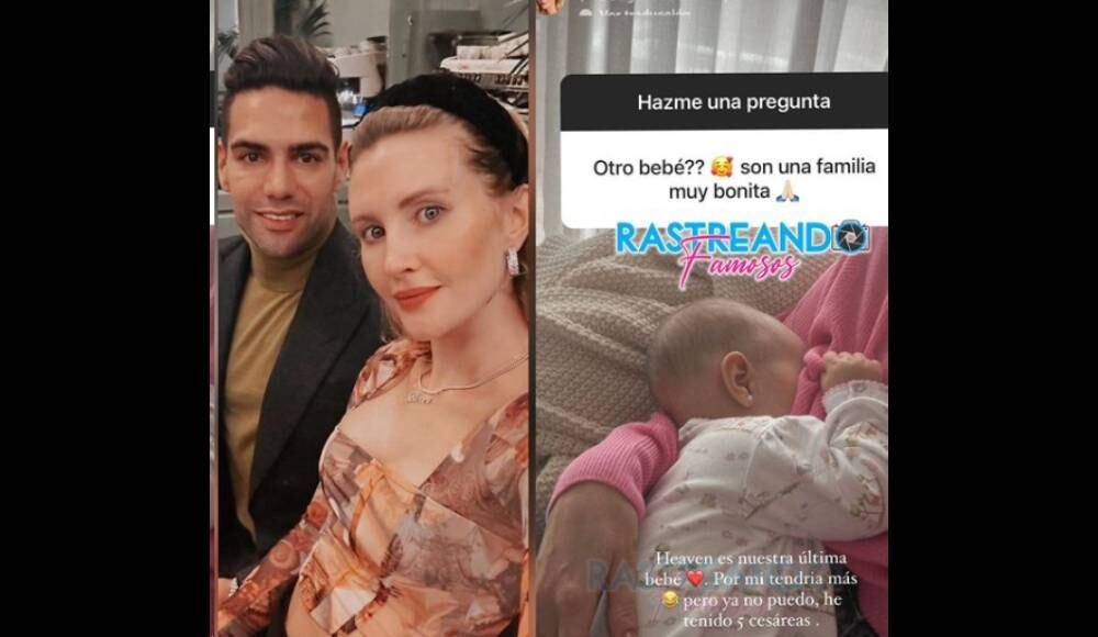 Lorelei y Falcao no tendrán más hijos.