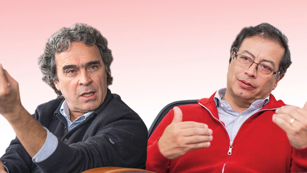 Sergio Fajardo, excandidato presidencial y Gustavo Petro, congresista