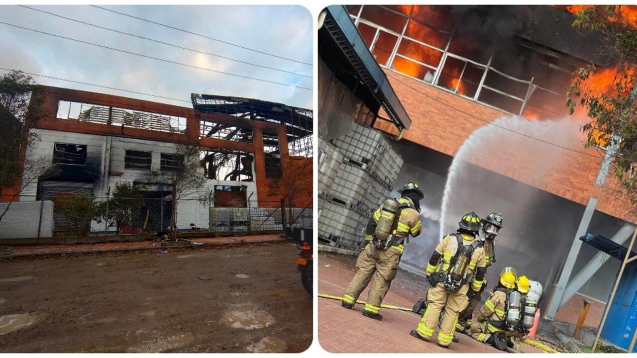 Un voraz incendio arrasó con todo lo que encontró a su pasó en la bodega de colchones Espumas Santa Fe.