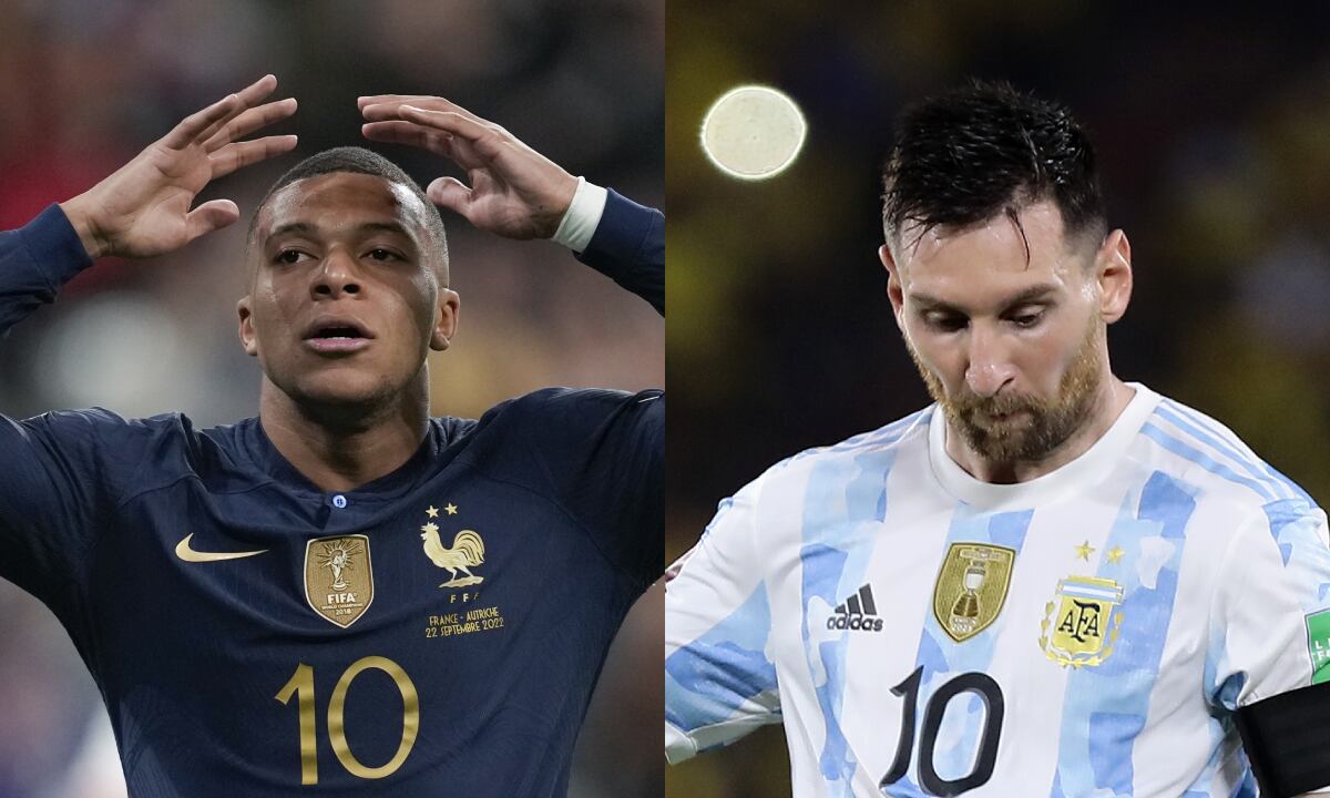 Mbappé y Messi. Foto: AP/Christophe Ena//AP/Franklin Jacome/Pool