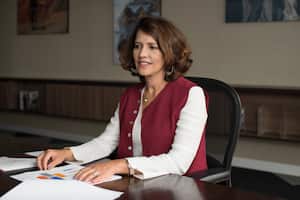 Nancy Patricia Gutierrez. Minsitra del Interior. Revista Semana. Foto: Pedro Baute. Noviembre 2018. Bogotá.