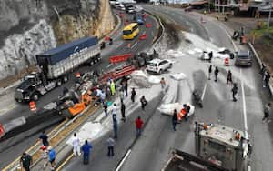 El accidente se registró en la mañana de este jueves.