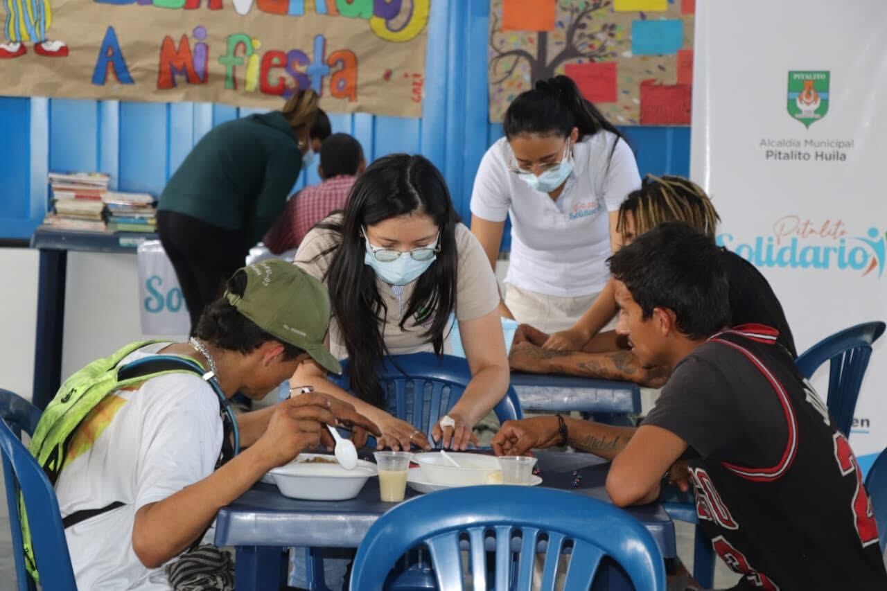 Programa Pitalito Solidario atiende a la población en condición de calle.