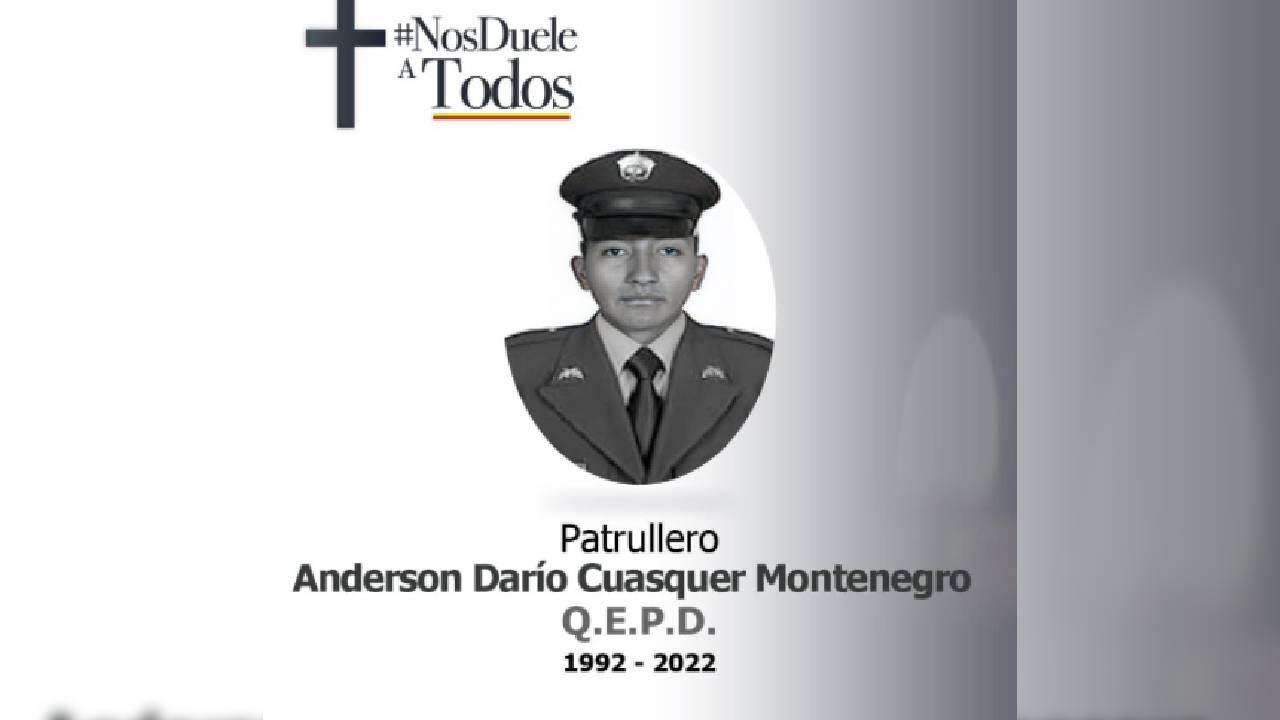 Patrullero de la Policía murió en López de Micay este 20 de febrero.